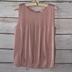 M.S.S.P. Elegant Pink Sleeveless Top Medium Office Formal Church Layering